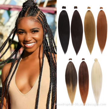 Ombre Pre-Stretched Professional Value Pack Braid 52 Inch Private Label Bulk Synthetic Pre Stretched Braiding Hair